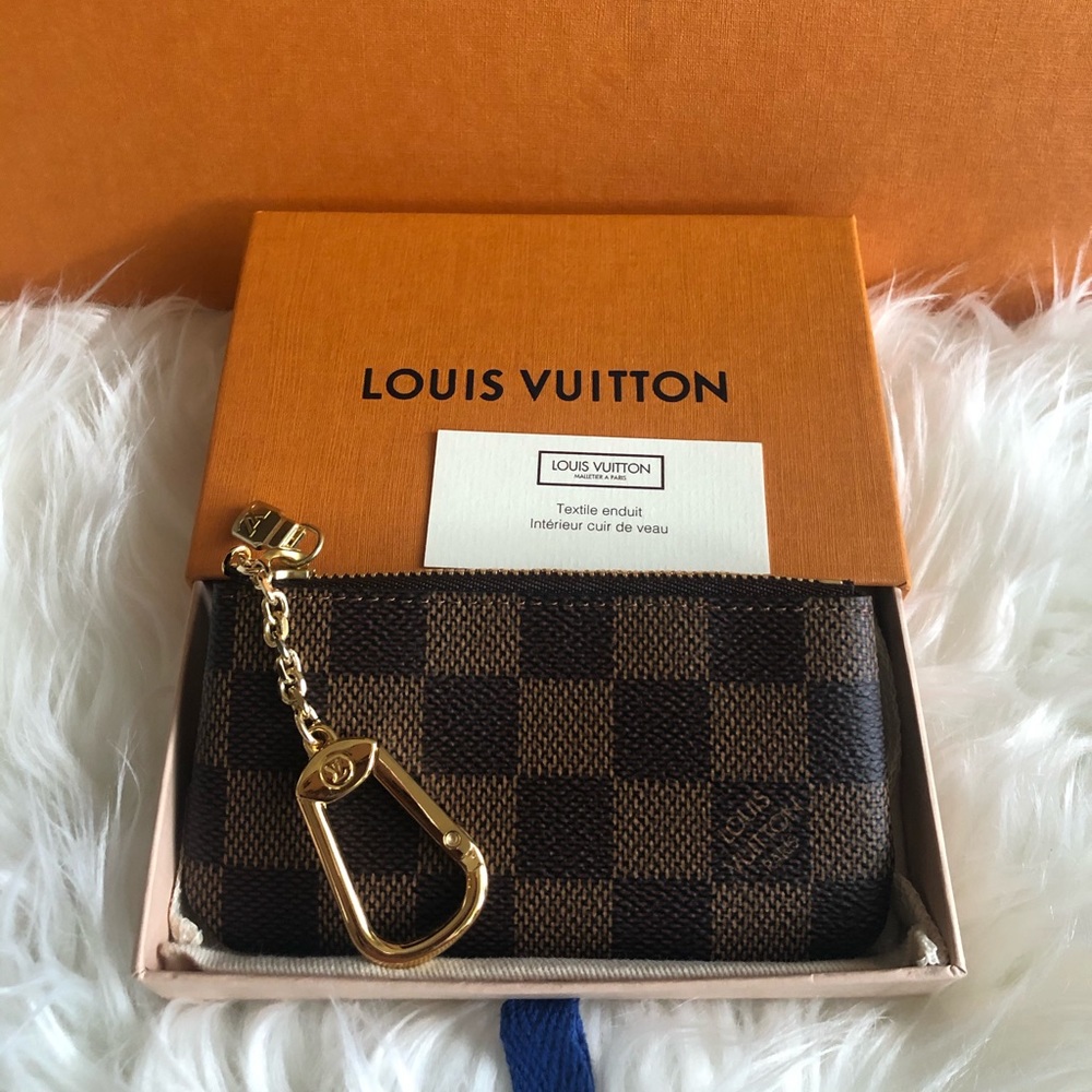 Louis Vuitton Key Pouch in Damier Ebene